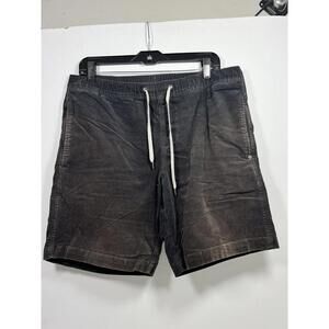 Vuori The Optimist Corduroy Shirts Charcoal Distressed Drawstring Casual Sz XL